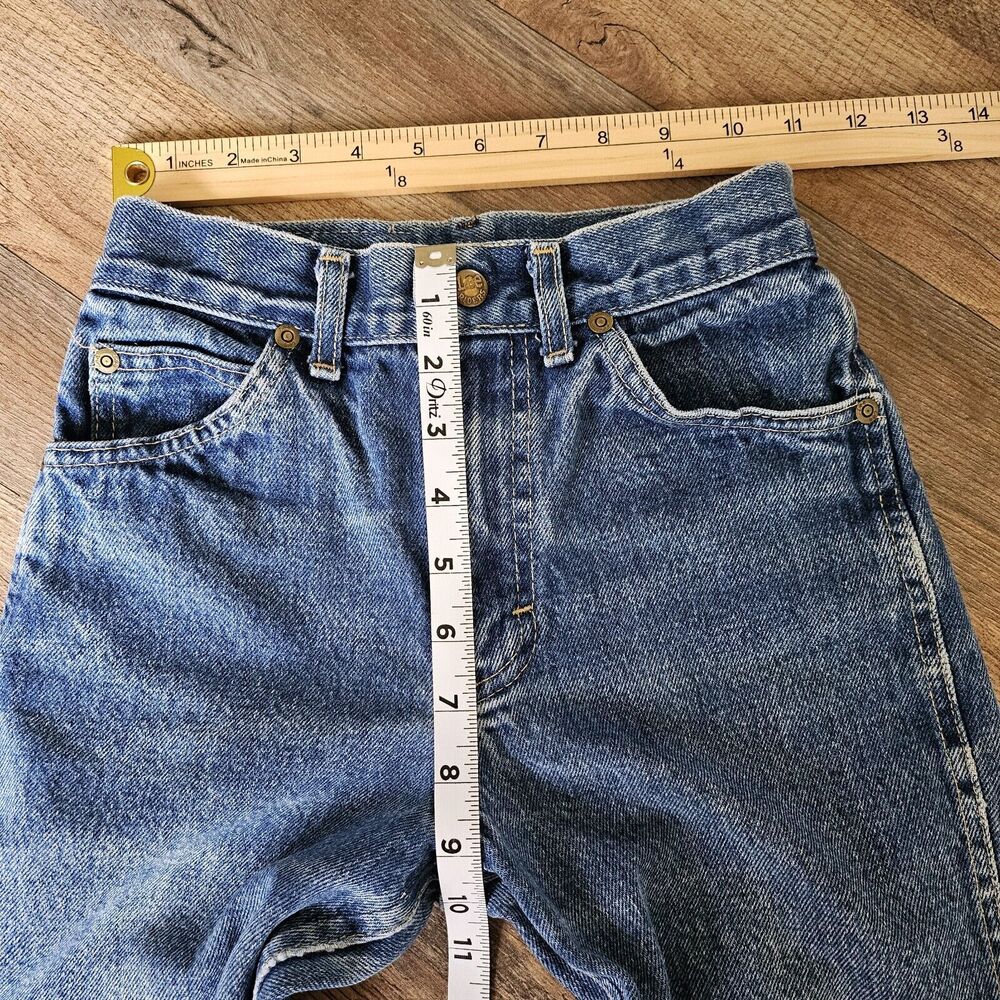 Vintage Lee Jeans Denim Kids Unisex, Size 10 Regular, Made In USA, Distressed - Picture 6 of 9